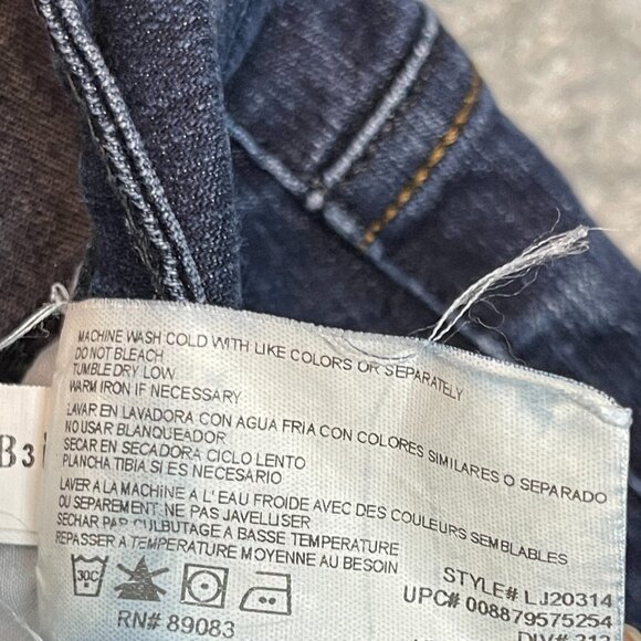 LEI Juniors Y2K Ashley Trouble Dark Wash Stretch Mid Rise Bootcut Denim Jean 11 - Picture 13 of 13